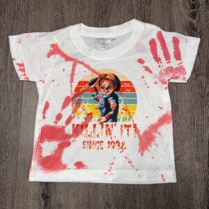 Chucky T-Shirt Child’s Play Killin It Since 1988 Novelty Tee Baby 18-24 mos NWOT